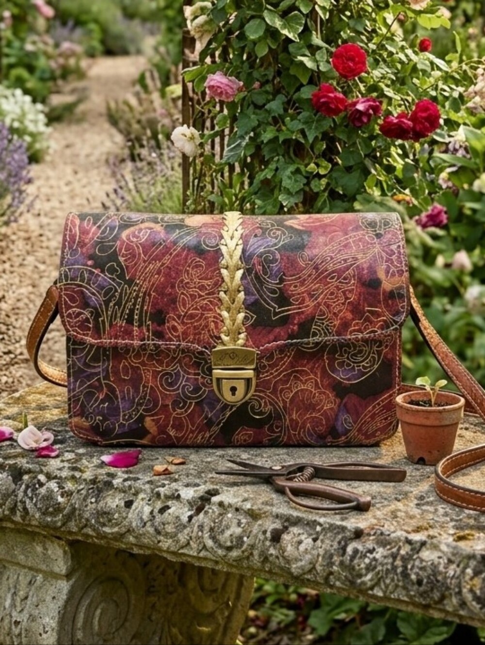 Patricia Nash Vintage Italian Paisley Crossbody Bag